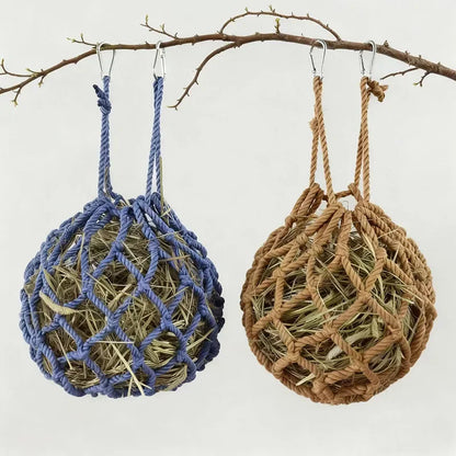 Hanging Rabbit Hay Feeder Ball Holder Food Rack Durable Cage Small Pet Feeding Bowl for Hedgehog Ferret Gerbils Pets Supplies