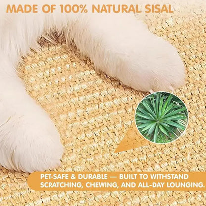 Rabbit Scratching Mat Indoor Foraging Scratcher Rug 15.7x23.6 In Scratch Board For Cage Hutch Floor Home Resting Biting Sleeping