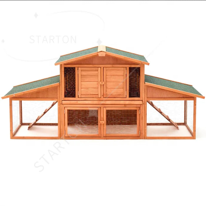 Customized Waterproof Wooden Pet Animal House Cheap Rabbit Cage Wood Rabbits Cages Hutch