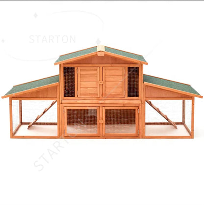 Customized Waterproof Wooden Pet Animal House Cheap Rabbit Cage Wood Rabbits Cages Hutch