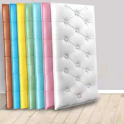 Anti-collision Foam Wallpaper Bedside Sticker | Self-adhesive Soft 3D Wall Padding for Children's Room
