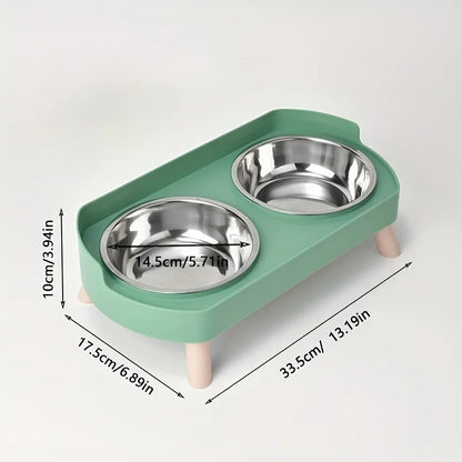1 PCS Elevated Pet Bowl Set Featuring a Combination of Cat and Small Dog Food Bowls Water Bowls Protect Neck Prevent Vomiting