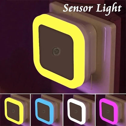 Wireless Sensor LED Night Light | Auto-On Mini Square Lamp for Baby Room