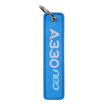 Airline Embroidery Key Fob | Stylish Keychain for Bags and Backpacks