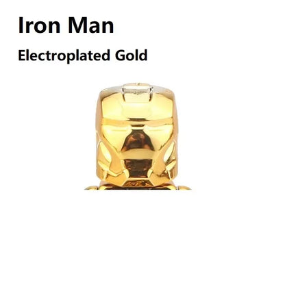 Mr Gold Building Blocks Mini Figure | Compatible Electroplate Plating Gold Chrome Action Figure Toy