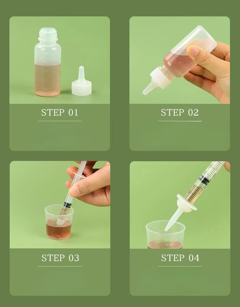 Pet Feeding Device Set Cat Dog Care Bottle Syringe Suit Newborn Kitten Feed Device with Feeding Bottle Puppy Medication Device