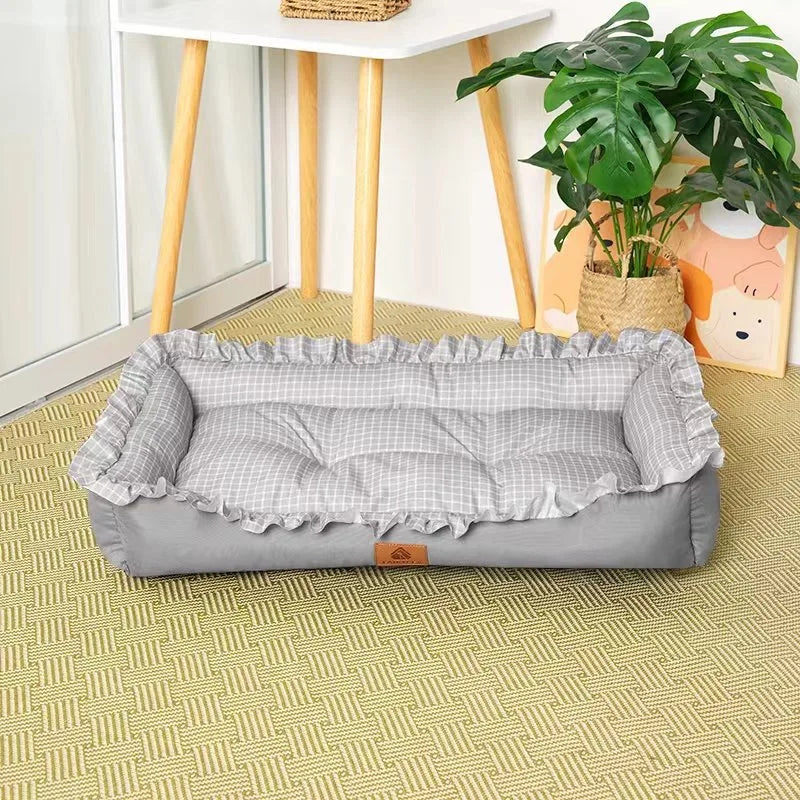 Pet Bed Sofa Summer for Small Medium Dogs Cats Fashion Design Washable Soft Dog Mats for Indoor Outdoor Pet Sleeping Supplies