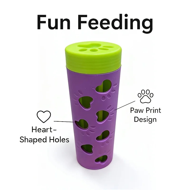Interactive Dog Bite Resistant Pet Leaking Food Dog Paw Pattern Plastic Slow Feeder Teeth Grinding Puppy Puzzle Pet Training
