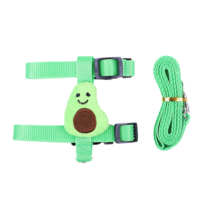 Small Animals Outdoor Wakling Supplies Cartoon Style Rabbit Harness and Leash Set for Bunnies Guinea Pig Bunny Accessoris Pet