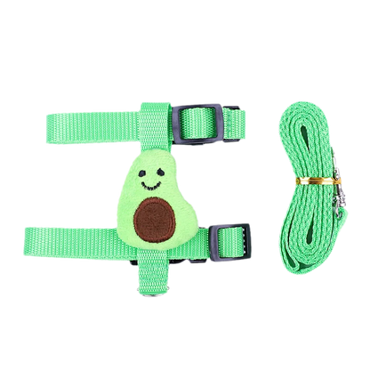 Small Animals Outdoor Wakling Supplies Cartoon Style Rabbit Harness and Leash Set for Bunnies Guinea Pig Bunny Accessoris Pet