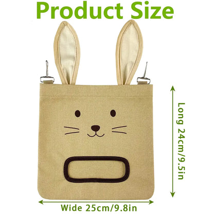 New Rabbit Hanging Hay Bag Shaped Feeding Feed Package Convenient Multiple Colors Available Small Pet Supplies