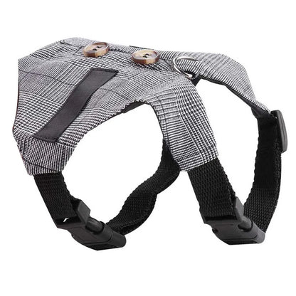 Rabbit Vest with Leash Soft Breathable Gentlemanly Style Rabbit Clothes for Playing Exercising and Outdoor Activities