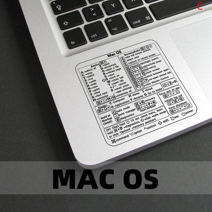 Windows PC Keyboard Shortcut Sticker | Quick Reference Decal for Laptop Desktop