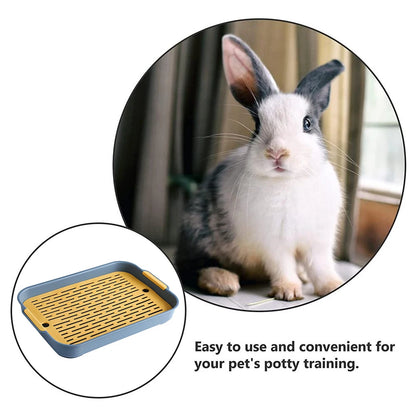 1pc Rabbit Litter Tray Boxes Small Pets Toilet Tray Bunnies Corner Toilets Box For Ferret Hamster Dragon Cats Guinea Pig Dutch