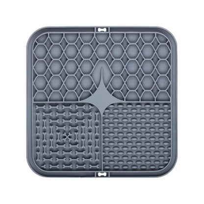 Pet Lick Silicone Mat Slow Feeder Dog Food Plate Bathing Distraction Sucker Training Feeder Supplies for Dogs