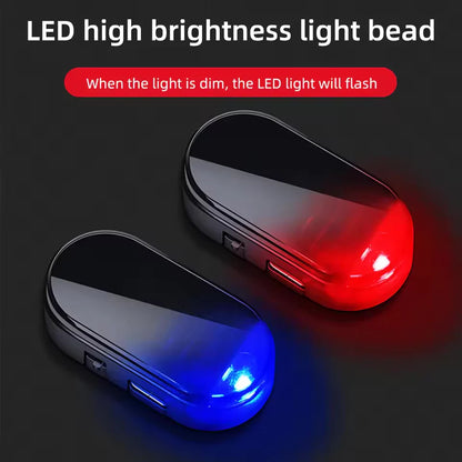 Solar Powered Dummy Security Alarm Light | Wireless Anti-Theft Warning Lamp