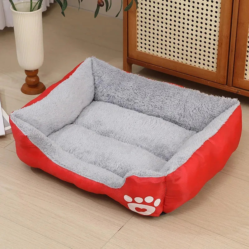 Large Calming Pet House Donut Bed - Long Plush Deep Sleep Warm Cushion for Small Dogs, Puppy Chihuahua & Cat Mat