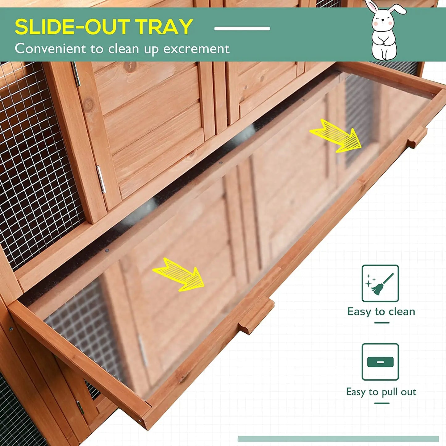 Customized Waterproof Wooden Pet Animal House Cheap Rabbit Cage Wood Rabbits Cages Hutch