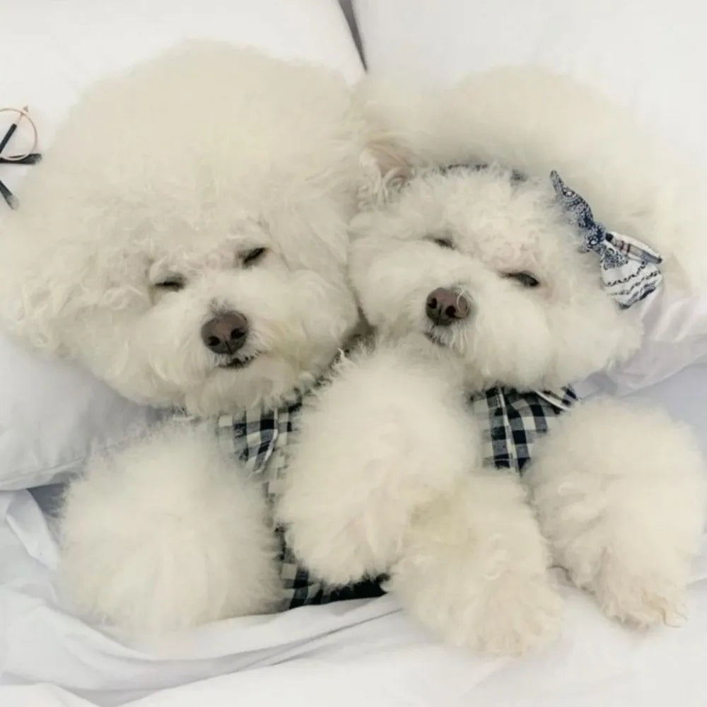 Pet Decoration Comfortable Ins Plaid Shirts Pet Clothing Elegant Fashion Dogs Pajamas Costume Cute Cat Dog Clothes Pet Parties