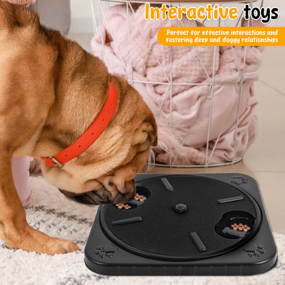 Round Dog Nail Scratch Board 360° Rotating Dog Scratch Pad with Snack Compartments Interactive Pet Toy Pet Supplies Accessories
