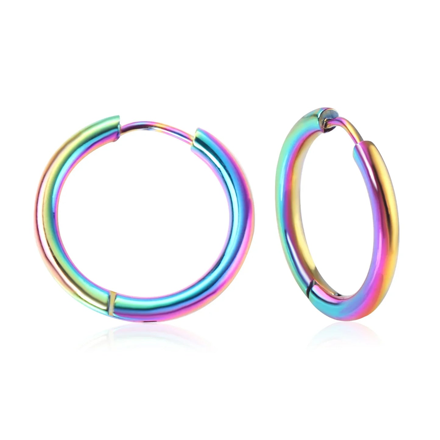 LUXUSTEEL U-Shaped and Geometric Hoop Earrings | Anti-Allergy Stainless Steel Earrings for Women and Men