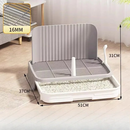 Pet-specific Training Toilet Indoor Pet Cleaning Products Anti-stepping Plastic Dog Pee Pad Holder Removable Net Reusable Tray