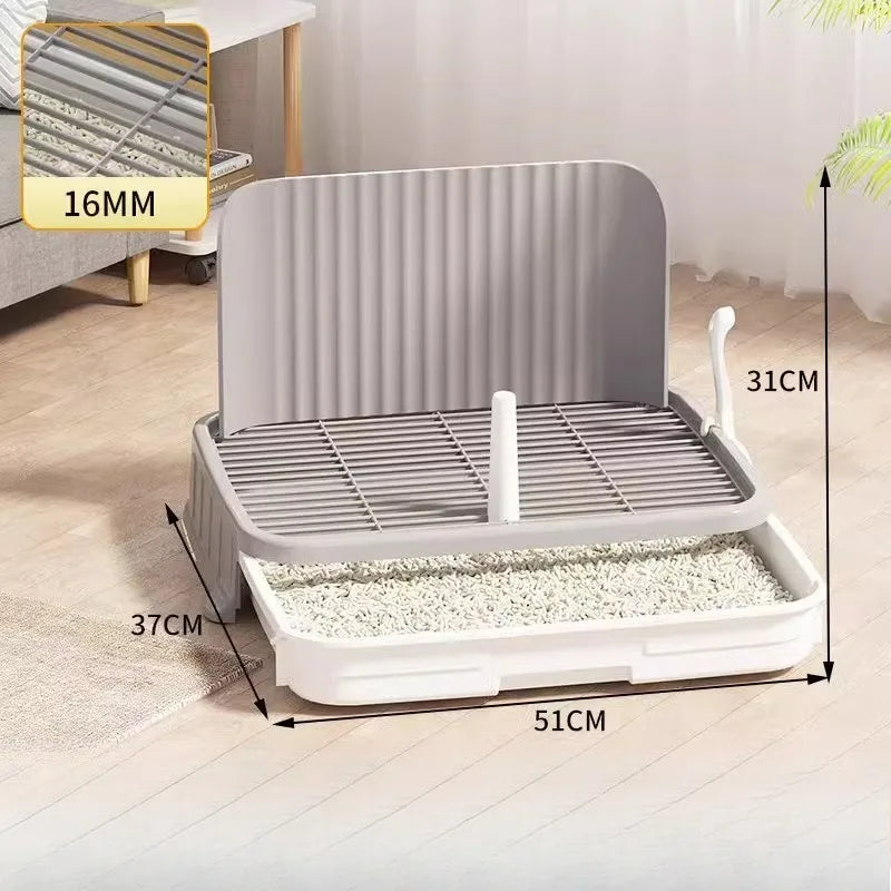 Pet-specific Training Toilet Indoor Pet Cleaning Products Anti-stepping Plastic Dog Pee Pad Holder Removable Net Reusable Tray