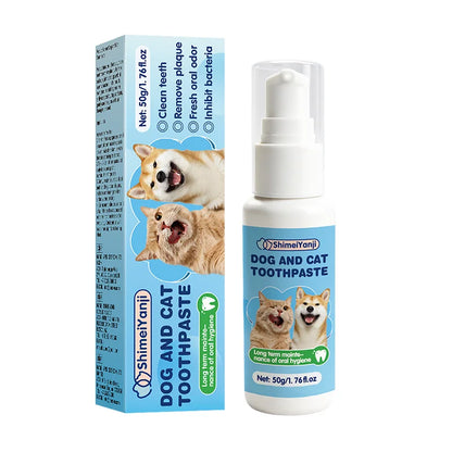 Pet Toothpaste – Pet Oral Care, Mint Flavor for Cleaning Teeth, Controls Plaque and Tartar, Suitable for Puppies and Adult Dogs,