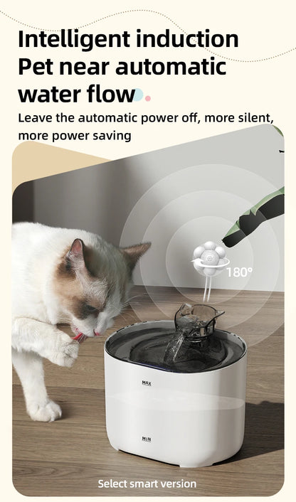 Pet Automatic Cat Water Fountain with Filters Ultra Silent USB Electric Water Pump Pet Drinking Water Dispenser for Cats Dogs