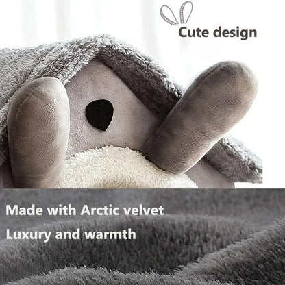 All-Season Soft Pet Bed Tent with Removable Washable Cushion for Dogs and Cats
