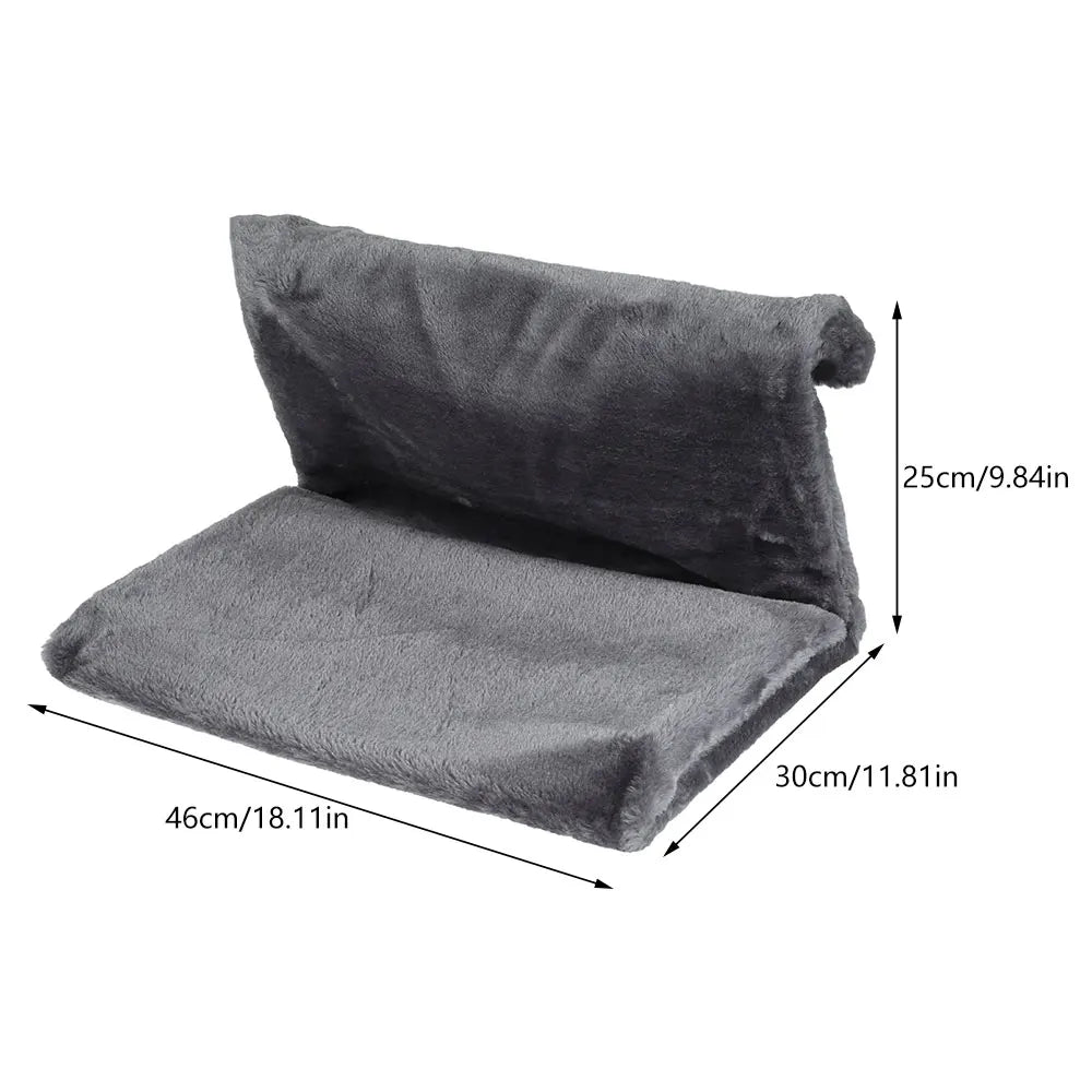 Cat Hanging Bed Pet Animal Radiator Bed Warm Fleece Basket Cradle Hammock Metal Iron Frame Removable Cat Hammock