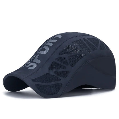 Summer Sport Alphabet Hat | Breathable Mesh Sun Cap for Men