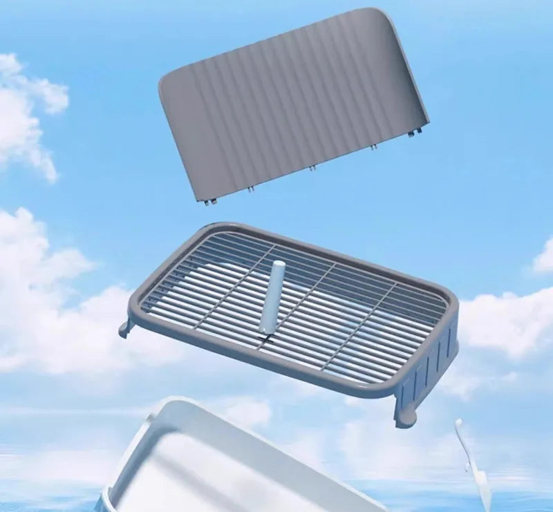 Pet-specific Training Toilet Indoor Pet Cleaning Products Anti-stepping Plastic Dog Pee Pad Holder Removable Net Reusable Tray