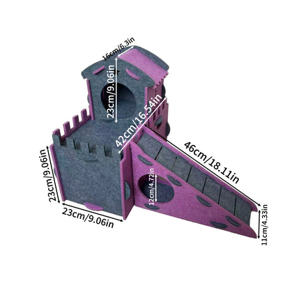 Miniature Animal Kennels And Castle Hideouts Perfect Rabbits Guinea Chinchillas Suitable All Seasons Small pets  Pet supplies