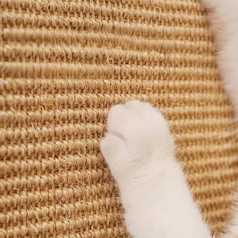 Sturdy Sisal Cat Scratching Board- No Mess, Sofa-Safe Design, Suitable for Exercise and Rest- Perfect Gift for Cats