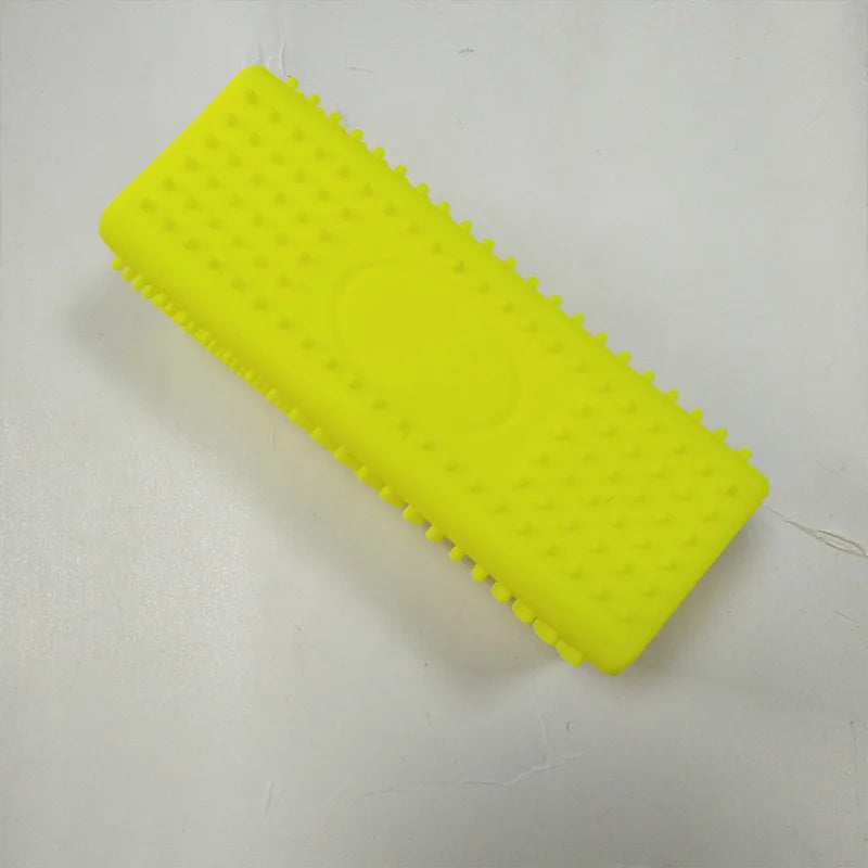 Pet Hair Removal Brush Pet Silicone Hollow Rubber Cleaning Brush Supplies Animal Brush Dog Cat Hair Removal Effective Pet Hair