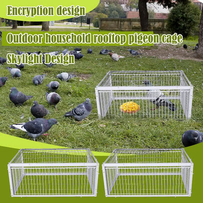 Auto Trap Bird Cage Rabbit Cage Mouse Cage Entry Only No Exit Thickened Encrypted Automatic Pigeon Collecting Portable Bird Cage