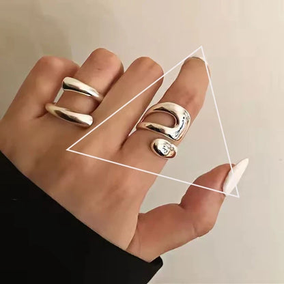 PANJBJ Real 925 Sterling Silver Retro Round Ring | Vintage Fine Jewelry for Women