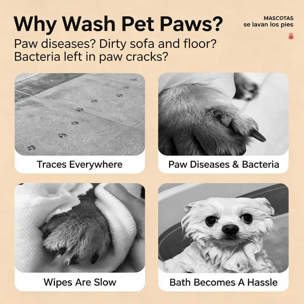 Pet Foot Washing Machine Electric Pet Paw Cleaner Automatic Dog Quick Cleaner Pet Paw Portable Low Noise Waterproof Foot Cup