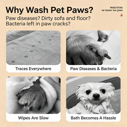Pet Foot Washing Machine Electric Pet Paw Cleaner Automatic Dog Quick Cleaner Pet Paw Portable Low Noise Waterproof Foot Cup