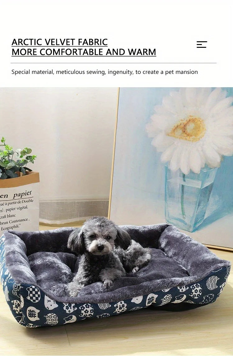 Pet Dog Bed Sofa Mats Winter Pet Products Coussin Chien Accessories Dogs Basket Supplies For Large Medium Small House Cat Bed