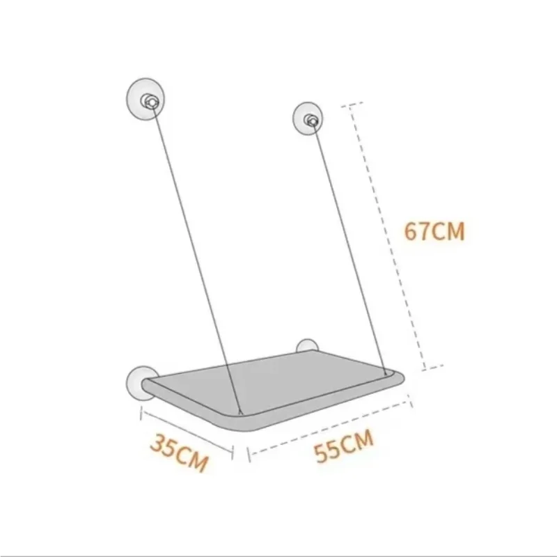 New Pet Cat Hammock Hanging Cat Bed Bearing 20 kg Comfortable Sunny Window Seat Kitten Rock Climbing Frame Pet Supplies