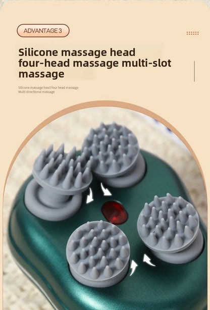 Pet Electric Head Massager Instrument Multi-functional Charging Cat Decompression Relax Tissue Kneading Vibrating Pet Products