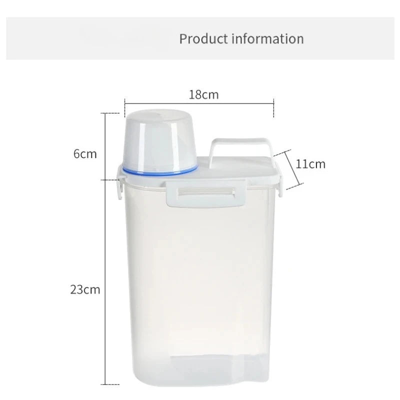 Premium Pet Food Storage Container with Airtight Seal - Durable, Large Capacity, Easy Clean & Stylish Design for Dogs & Cats