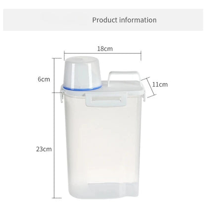 Premium Pet Food Storage Container with Airtight Seal - Durable, Large Capacity, Easy Clean & Stylish Design for Dogs & Cats