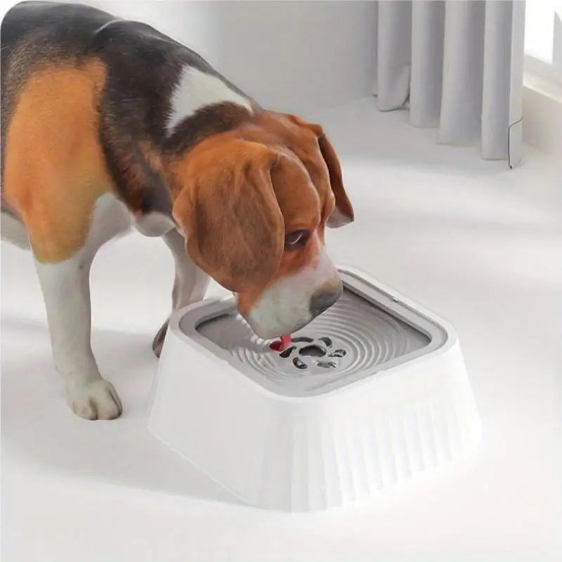 Pet Floating Water Bowl Splash-proof Food-grade PP Material Large Capacity Water Storage Neck-protecting  Floa Plastic Dog Bowl