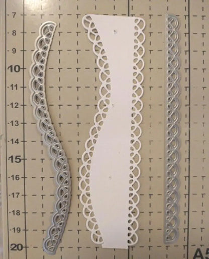 Lace Edge Border Metal Cutting Dies | Decorative Paper Craft Stencil Set