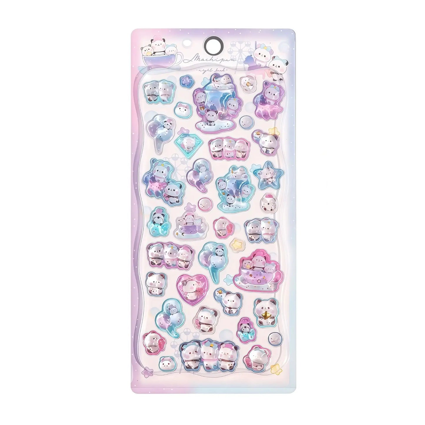 Japanese Anime Food Stamping Seal Fun | 3D Crystal Diamond Sticker Set for Kids