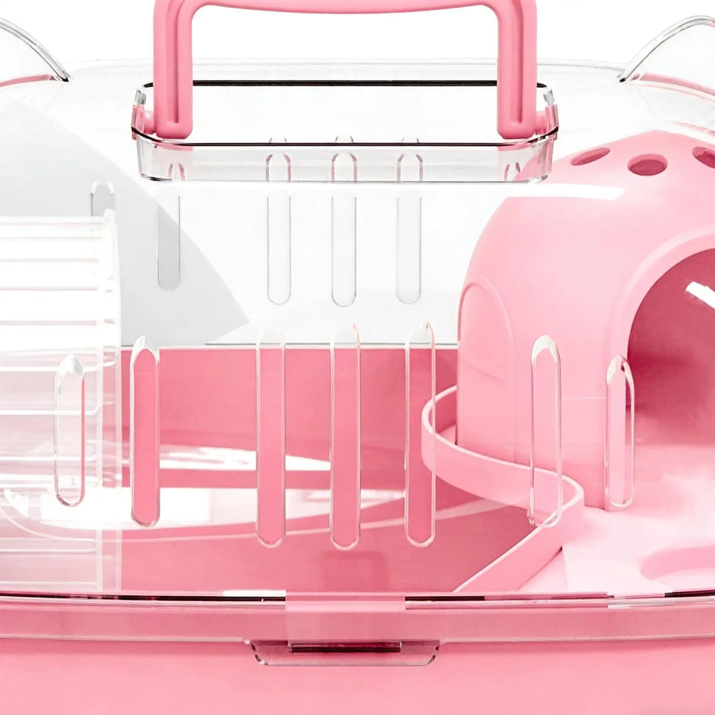 Hamster Carrier Bag Double Layer Clear Cover Outing Cage Travel Hamster Cage For Rabbits Rodents Lizards Transport Short Trip