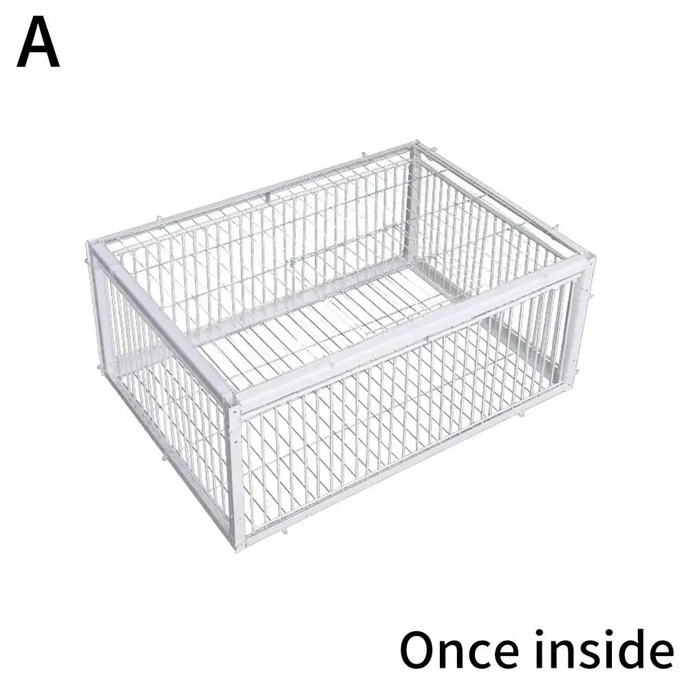 Auto Trap Bird Cage Rabbit Cage Mouse Cage Entry Only No Exit Thickened Encrypted Automatic Pigeon Collecting Portable Bird Cage